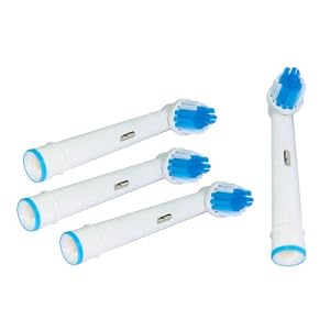 Aufsteckbürsten Ersatzzahnbürsten 4 Stück Sparpack für alle rotierenden Zahnbürsten von Oral-B