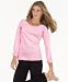 Jenni Girl Power Basics Woven Trim Cotton Jersey Shirt