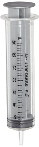 Kendall 8881135084 Monoject Latex Free Syringe with Bluer Lock Tip, Non-Sterile, 35mL Capacity (Case of 100) Preview Kendall 8881135084 Monoject Latex Free Syringe with Bluer Lock Tip, Non-Sterile, 35mL Capacity (Case of 100) Preview