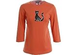 Misses Designer Originals Sequin Cat Tee