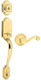Kwikset Maximum Security Arlington Lever Combo Kit, Lifetime Polished Brass #510ANxLL L03 CP
