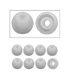 4 pair, Size Medium CLEAR - Earphones Plus brand Regular density silicone, replacement ear cushions for ear-canal fitting earphones earbuds