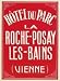 Art Poster Print - Hotel Du Parc La Roche-Posay Les-Bains, Vienne Luggage Label - Artist: - Poster Size: 20 X 16