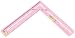 Level Best 191 12-Inch 4-in-1 Multi-Tool Square with Level Vials, Pink