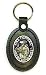 Large Leather & Pewter Key Fob-Fighters America's Heroes - Deluxe Leather & Pewter Key Ring