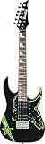 Ibanez Mikro Electric Guitar Limited Edition Neon Night Black - INCLUDES PADDED BAG, AMP, STRAP & TUNER