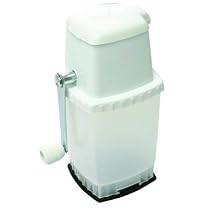 Manual Ice Crusher with Stainless Steel Blades and a Vacuum Suction Base, 2 Settings Course and Fine for Great Cocktails such as Mojitos