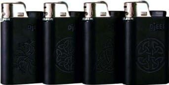 Djeep Celtic Black Leather Lighters 3 Pack Deal.