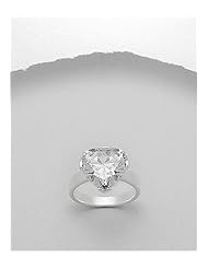 CZ Ring In 92.5 Sterling Silver
