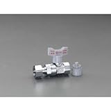 エスコ Rc1/2"xG3/4"逆止弁付ボールバルブ(片ナット付) EA425A-16