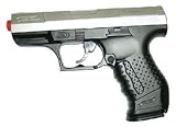 Full Metal Silver & Black Springer Airsoft Pistol