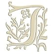 Monogram Embroidered Guest Towel - J - 1 Hand Towel