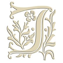 Monogram Embroidered Guest Towel - J - 1 Hand Towel
