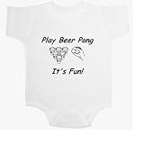 Play Beer Pong 6 Baby Ultrasoft Onesie