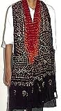 Cotton Long Scarf Tie Dye Print Rectangular 88 