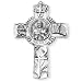 Fine Pewter Saint Francis of Assisi 5-inch Wall Cross and Prayer Card