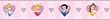 Disney Princess Heart Cameo Pink Self Stick Border
