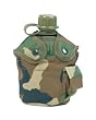 US Army Water Bottle Canteen with Woodland Camo Cover