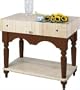 John Boos & Co. American Heritage Collection Cherry Stain Calais 42x24x7-in.