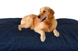 The Largest Jumbo XXXL Overstuffed Extra Large Orthopedic 55"X47" Thick Heavy Duty Denim Water Resist Memory Pet Dog Bed Pillow with 2 Layer Covers
