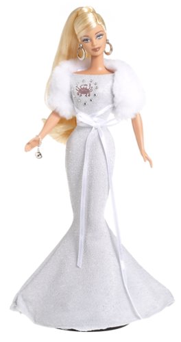 Childrens Toyshop  Toys : Barbie Doll - Cancer Zodiac Collector Dolls Pink Label (June22 - July 22)