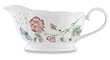 Lenox Butterfly Meadow Bone Porcelain Gravy Boat with Stand