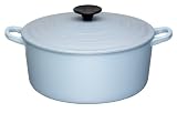 Le Creuset Cast Iron Oval Casserole, Satin Blue, 27 cm