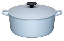 Le Creuset Cast Iron Oval Casserole, Satin Blue, 27 cm