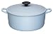 Le Creuset 27cm oval cast iron casserole satin blue