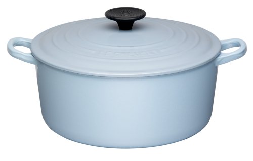 Le Creuset Cast Iron Oval Casserole, Satin Blue, 27 cm