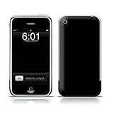 Solid State Black Design Protective Skin Decal Sticker for Apple iPhone (2G)1st Generation