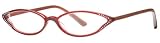 Scojo Gwyneth Optical Cheater Glasses with FREE Deluxe Case -- Ruby