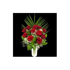 12 Grand Prix Roses - The Luxury Dozen Grand Prix Rose Bouquet from InterRose the online Florist of Choice