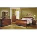 Louis Phillipe 6 Pc. Bedroom Set in Cherry By Coaster Furniture