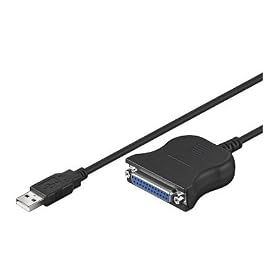 mr!tech Cable adaptateur pour imprimantes parall�les | USB (type A, m�le) vers DB25 (femelle)