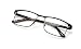 Men Premium Rectangle Stainless Steel Reading Glasses - Wide Fitment Metal Reader (Black, 1.75)