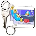 Londons Times Funny Music Cartoons - Disability for Dummies - Key Chains