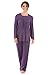 Women's Long Sleeve Pajama Set (Tranquility) Eco-Friendly Apparel by Texere