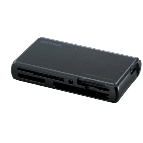 BUFFALO カードリーダー/ライター 55メディア対応 TurboUSB シャイニーブラック BSCRA38U2BK