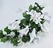 Silk Flowers bouquet bridal calla lily/ivy white