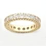 Sterling Silver Gold Plated Cubic Zirconia Ring