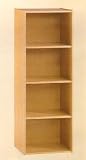NEW 4 LEVEL WOODEN CABINET / BOOKCASE IN NATURAL FINISH