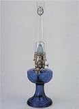 Aladdin Kerosene Mantle Cobalt Blue Short Lincoln Drape Lamp