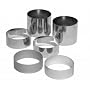 Alan Silverwood 3�"x 3" Extra Deep Rosti Rings Stainless Steel Set