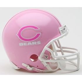 Pink Chicago Bears Helmet