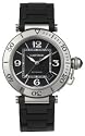 Cartier Men's Pasha Seatimer Automatic Stainless Steel and Rubber Watch #W31077U2