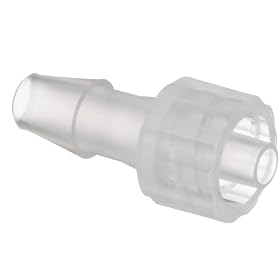 Value Plastics MTLL250-6  Male Luer Integral Lock Ring to 200 Series Barb, 3/16" (4.8 mm) ID Tubing, Natural Polypropylene, (25-Pack)