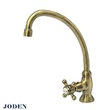【JODEN】クロスフォーセットCH（アンティークブラス） 卓上洗面ボール（ベッセルボウル）用単水栓 クラシック蛇口 1PCVA