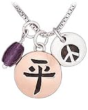 Far Fetched Peace Story Charm Necklace