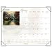 2008 Thomas Kinkade Monthly Desk Pad, Clear Vinyl Corners, 22